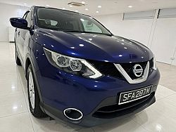 Nissan Qashqai 1.2 DIG-T CVT Revcam 2016 Rear Entertainment Blue